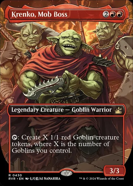 Krenko, Mob Boss, Magic card RVR 430 — Ravnica Remastered set