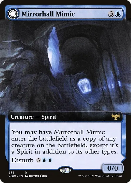 Mirrorhall Mimic // Ghastly Mimicry, Magic card VOW 361 — Innistrad: Crimson Vow set