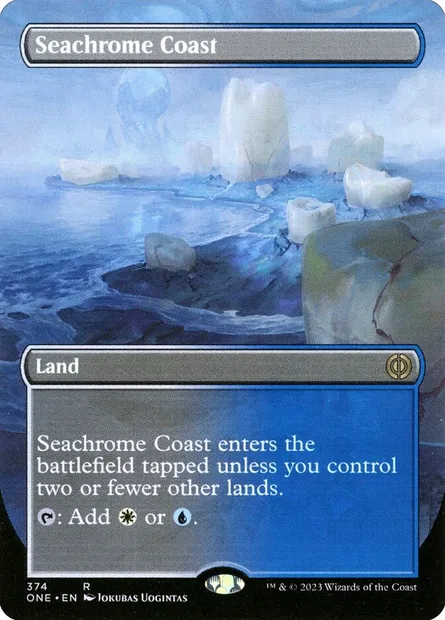 Seachrome Coast, Magic card ONE 374 — Phyrexia: All Will Be One set