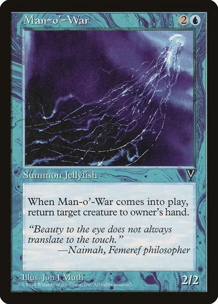 Man-o'-War, Magic card VIS 37 — Visions set