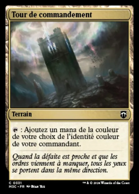 Tour de commandement, carte Magic M3C 331 — extension Modern Horizons 3 Commander