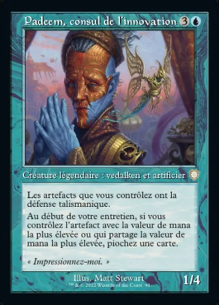 Padeem, consul de l'innovation, carte Magic BRC 91 — extension The Brothers' War Commander