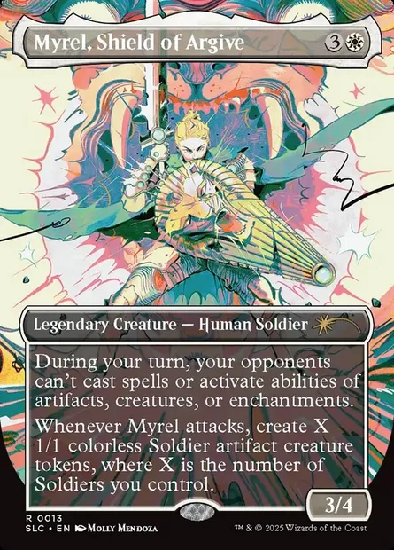 Myrel, Shield of Argive, Magic card SLC 13 — Secret Lair Countdown set