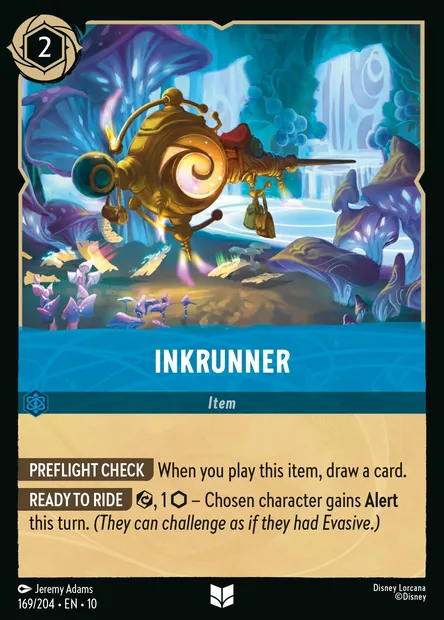 Inkrunner, Disney Lorcana card CH10-169 — Whispers in the Well set