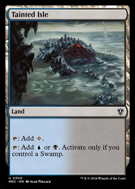 Tainted Isle, Magic card MKC 300 — Murders at Karlov Manor Commander set