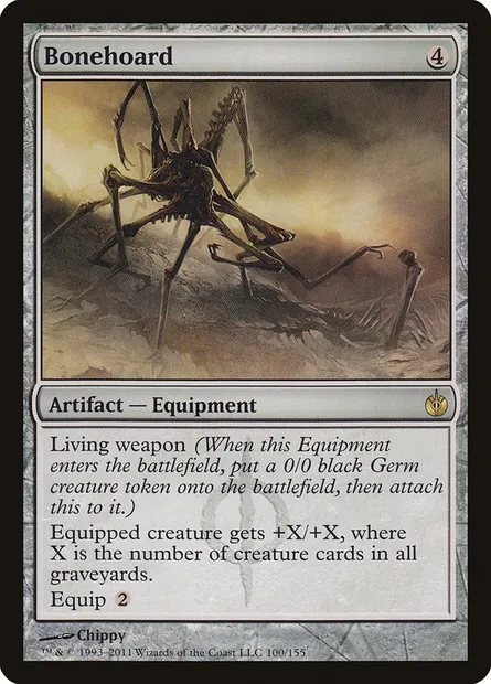 Bonehoard, Magic card MBS 100 — Mirrodin Besieged set
