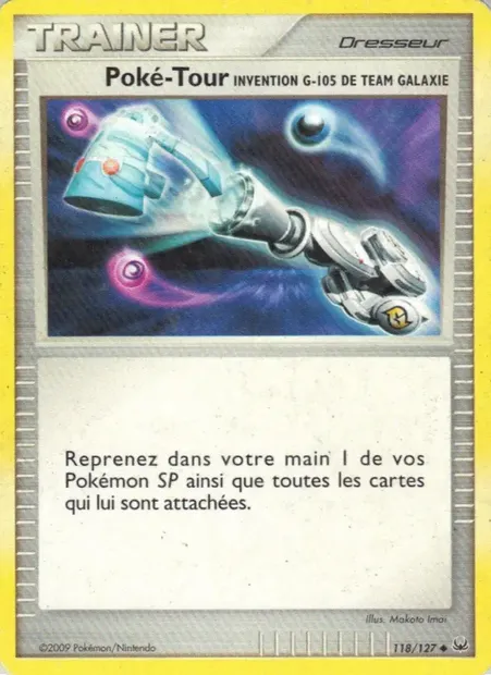 Poké-Tour Invention G-105 de Team Galaxie, carte Pokémon PL 118 — extension Platine