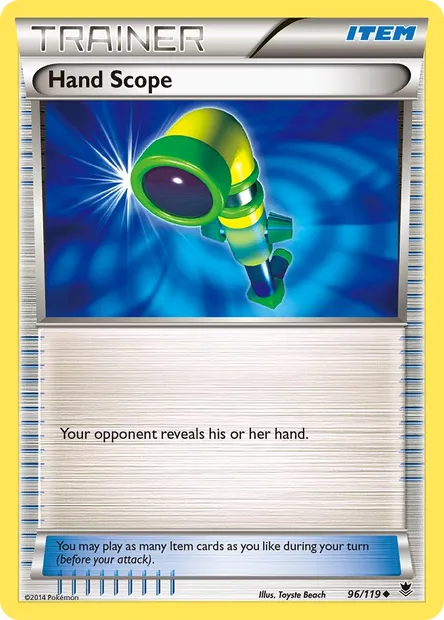 Hand Scope, Pokémon card PHF 96 — Phantom Forces set