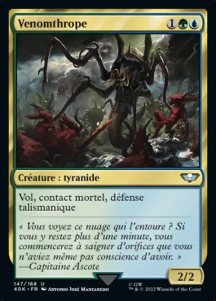Venomthrope, carte Magic 40K 147 — extension Warhammer 40,000 Commander