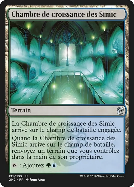 Chambre de croissance des Simic, carte Magic GK2 131 — extension RNA Guild Kit