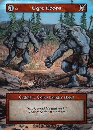 Ogre Goons, carte Sorcery ALP 112 — extension Alpha