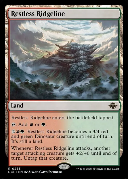 Restless Ridgeline, Magic card LCI 283 — The Lost Caverns of Ixalan set