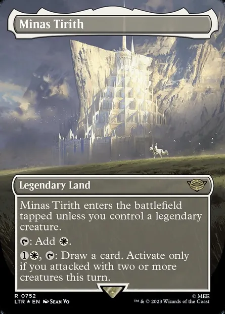 Minas Tirith, Magic card LTR 752 — The Lord of the Rings: Tales of Middle-earth set