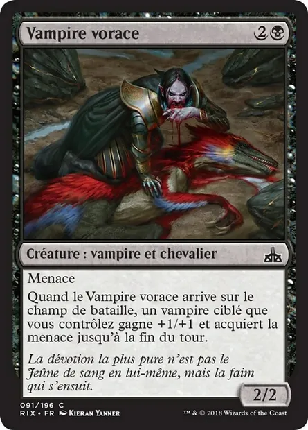 Vampire vorace, carte Magic RIX 91 — extension Les combattants d'Ixalan