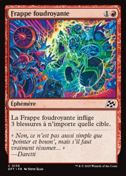 Frappe foudroyante, carte Magic DFT 136 — extension Aetherdrift