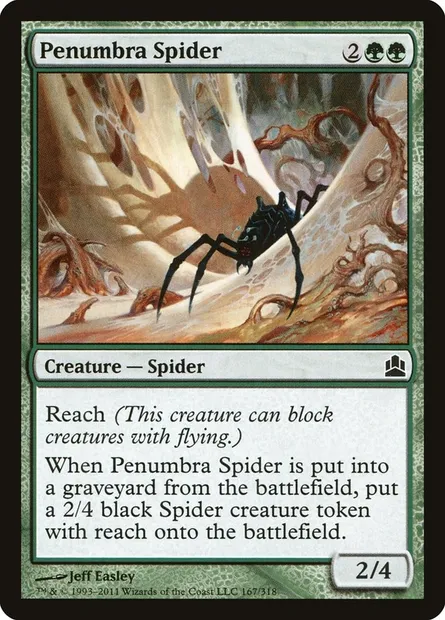 Penumbra Spider, Magic card CMD 167 — Commander 2011 set