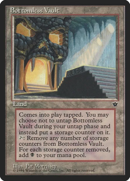 Bottomless Vault, Magic card FEM 92 — Fallen Empires set