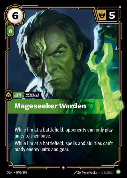 Mageseeker Warden, carte Riftbound OGN 070 — extension Origins
