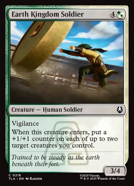 Earth Kingdom Soldier, Magic card TLA 216 — Avatar: The Last Airbender set