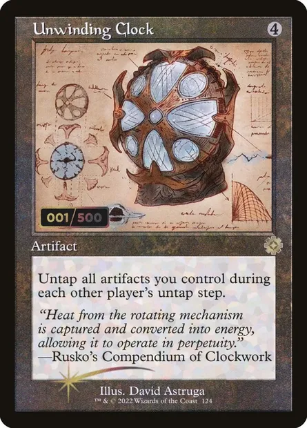 Unwinding Clock, Magic card BRR 124z — The Brothers' War Retro Artifacts set