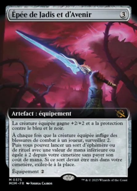 Épée de Jadis et d'Avenir, carte Magic MOM 375 — extension L'invasion des machines