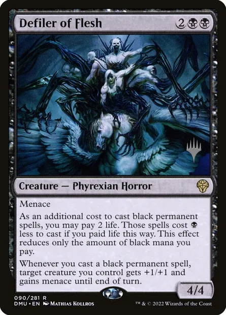 Contaminateur de la chair, carte Magic PDMU 90p — extension Dominaria United Promos