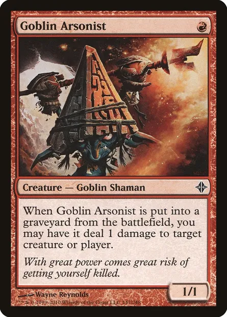 Goblin Arsonist, Magic card ROE 147 — Rise of the Eldrazi set