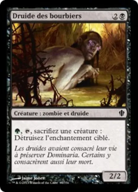 Druide des bourbiers, carte Magic C13 90 — extension Commander 2013