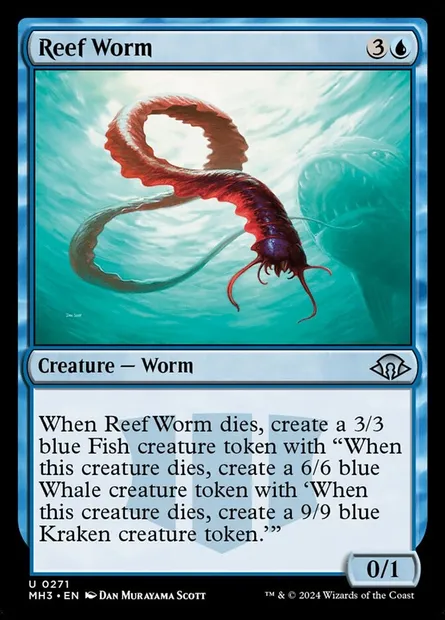 Reef Worm, Magic card MH3 271 — Modern Horizons 3 set