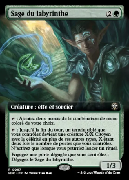 Sage du labyrinthe, carte Magic M3C 67 — extension Modern Horizons 3 Commander