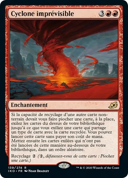 Cyclone imprévisible, carte Magic IKO 139 — extension Ikoria: Lair of Behemoths