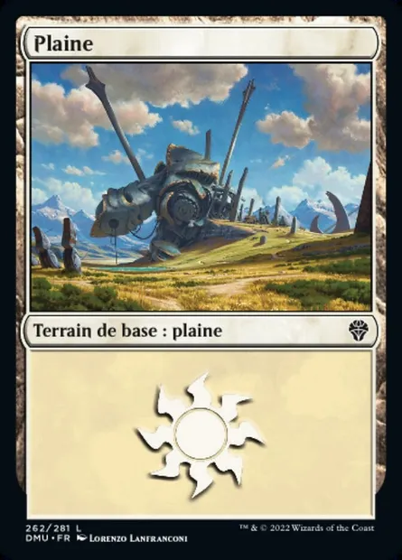Plaine, carte Magic DMU 262 — extension Dominaria Uni
