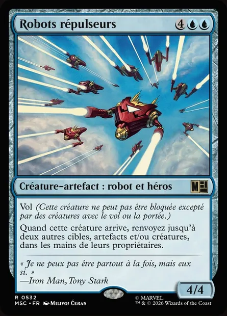 Robots répulseurs, carte Magic MSC 532 — extension Marvel Super Heroes Commander