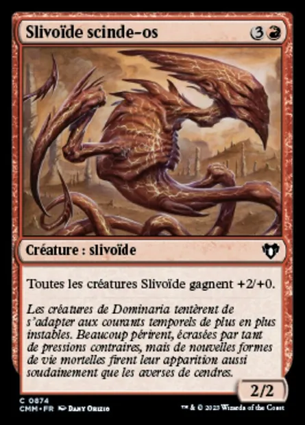 Slivoïde scinde-os, carte Magic CMM 874 — extension Commander Masters