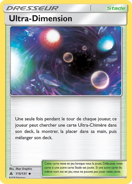 Ultra-Dimension, carte Pokémon FLI 115 — extension Lumière Interdite