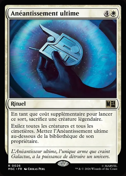 Anéantissement ultime, carte Magic MSC 26 — extension Marvel Super Heroes Commander