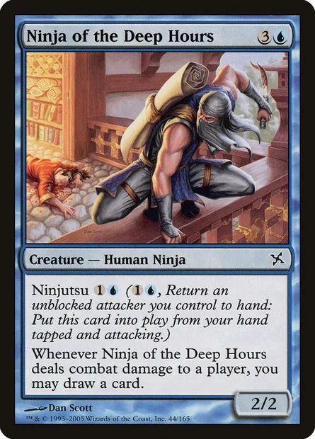 Ninja des heures noires, carte Magic BOK 44 — extension Traîtres de Kamigawa