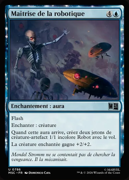 Maîtrise de la robotique, carte Magic MSC 786 — extension Marvel Super Heroes Commander