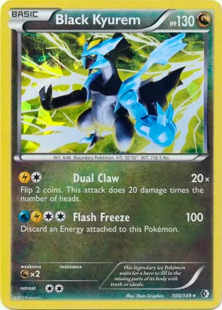 Black Kyurem, Pokémon card TDX 100 — Theme Deck & Blisters Exclusives set