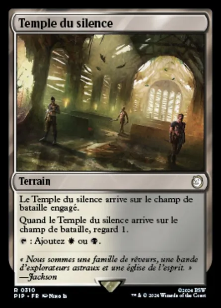 Temple du silence, carte Magic PIP 310 — extension Fallout