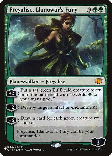 Freyalise, Llanowar's Fury, Magic card PLST C14-43 — The List set
