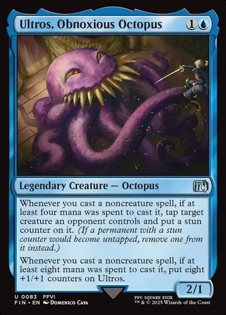 Ultros, Obnoxious Octopus, Magic card FIN 83 — Final Fantasy set