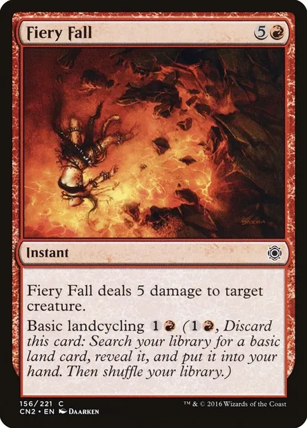 Chute ardente, carte Magic CN2 156 — extension Conspiracy: Take the Crown