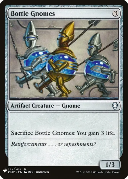 Bottle Gnomes, Magic card PLST CM2-177 — The List set