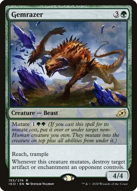 Gemrazer, Magic card IKO 155 — Ikoria: Lair of Behemoths set
