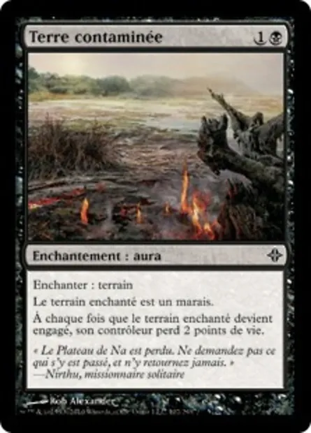 Terre contaminée, carte Magic ROE 102 — extension L'ascension des Eldrazi