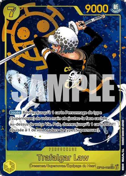 Trafalgar Law, carte One Piece OP10-119 — extension SANG ROYAL