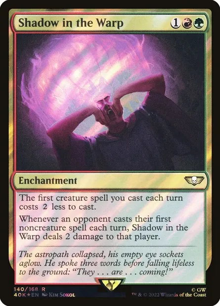Shadow in the Warp, Magic card 40K 140★ — Warhammer 40,000 Commander set
