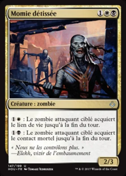 Momie détissée, carte Magic HOU 147 — extension L’âge de la destruction