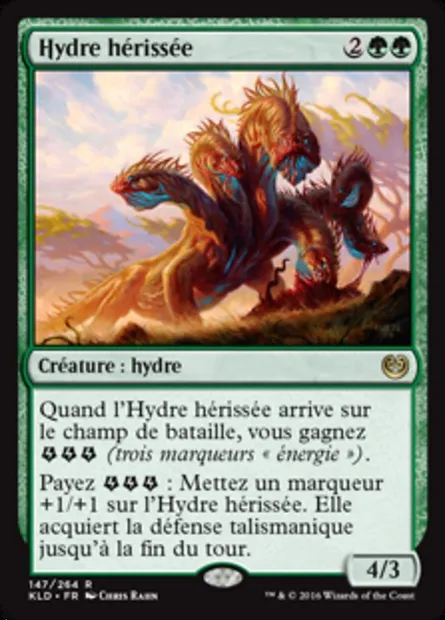 Hydre hérissée, carte Magic KLD 147 — extension Kaladesh